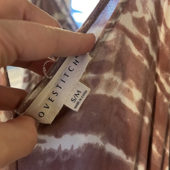 VICI OLIVIAN POCKETED MAXI DRESS ~ Mauve Tie dye S/M - Picture 7 of 7